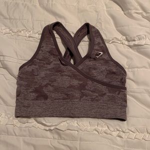 Gymshark camo sports bra
